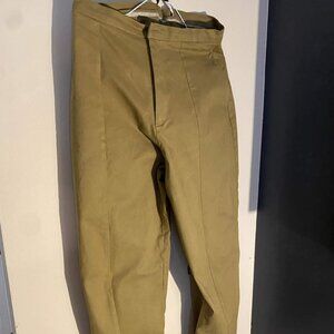 Zara Mens Pants Cropped Pleated Dress Style